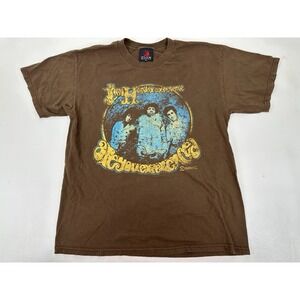 Jimi Hendrix Zion Rootswear Vintage T-Shirt Mens L Brown Are You Experienced